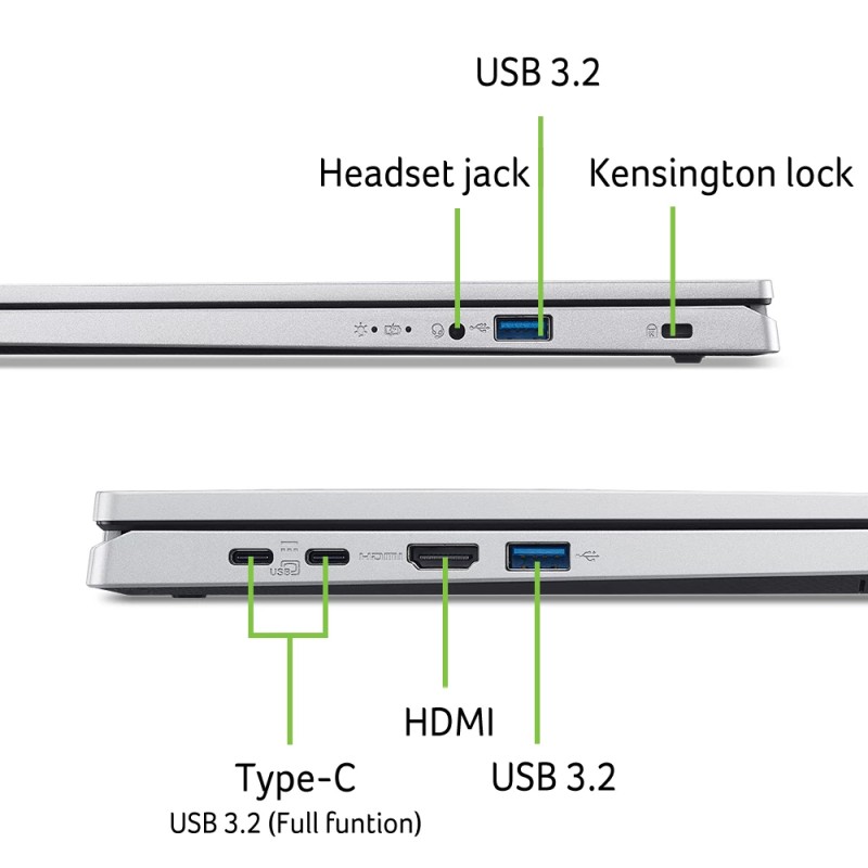 Acer Aspire Go 15 AG15-41P-R3TN AMD Ryzen™ 5 7535HS Ordinat | JDB-Info