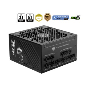 MSI MPG A1250GS PCIE5 unité d'alimentation d'énergie 1250 W | JDB-Info