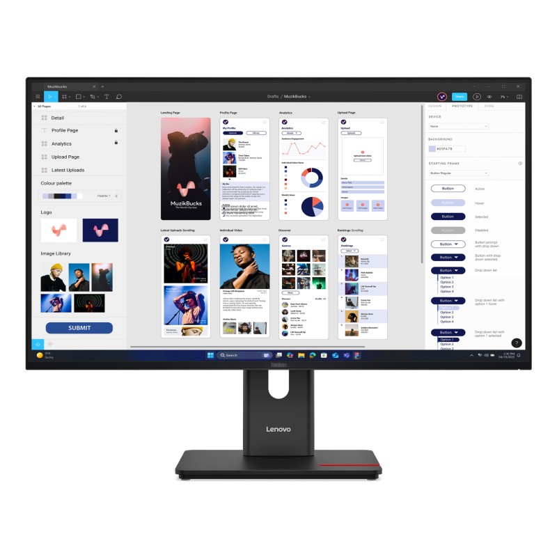Lenovo ThinkVision T32UD-40 écran plat de PC 80 cm (31.5") | JDB-Info