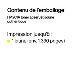 HP 201A toner LaserJet Jaune authentique | JDB-Info