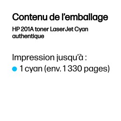 HP 201A toner LaserJet Cyan authentique | JDB-Info