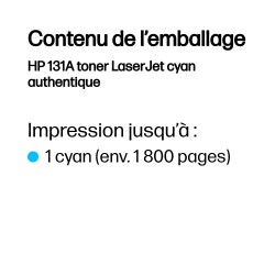 HP 131A toner LaserJet cyan authentique | JDB-Info