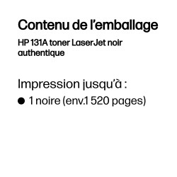 HP 131A toner LaserJet noir authentique | JDB-Info