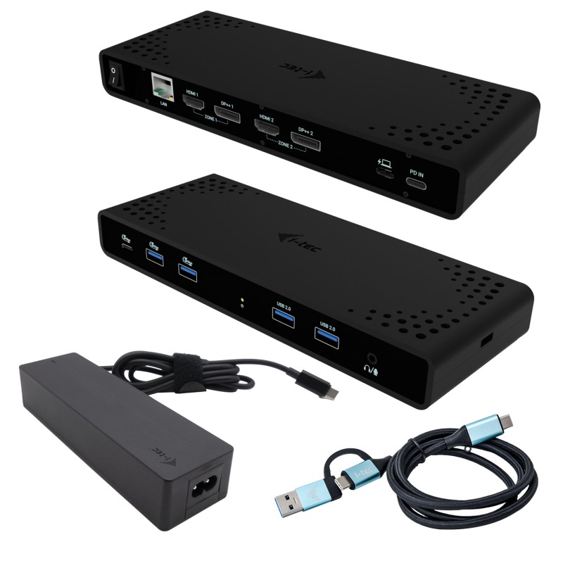 i-tec CADUA4KDOCKPDB100 station d'accueil Avec fil USB 3.2 | JDB-Info