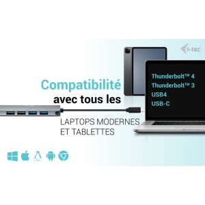 i-tec C31NANOHDM2DOCPD station d'accueil Avec fil USB 3.2 G | JDB-Info