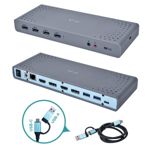 i-tec CADUAL4KDOCK station d'accueil Avec fil USB 3.2 Gen 1 | JDB-Info