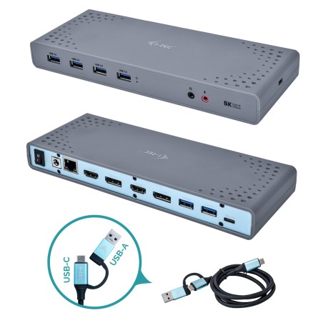 i-tec CADUAL4KDOCK station d'accueil Avec fil USB 3.2 Gen 1 | JDB-Info