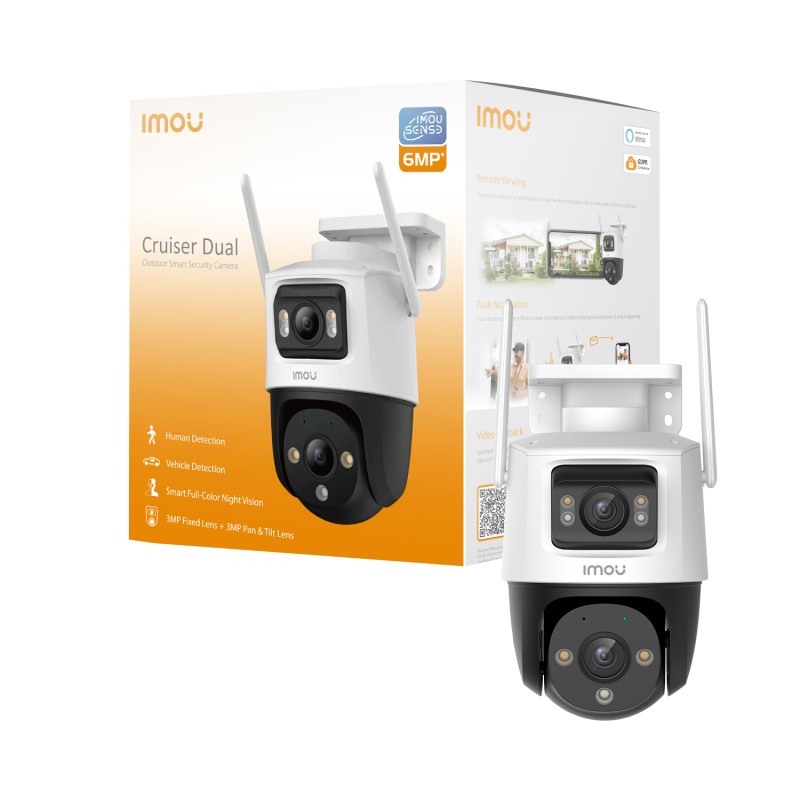 Imou Cruiser Dual 6MP Tourelle Caméra de sécurité IP Extéri | JDB-Info