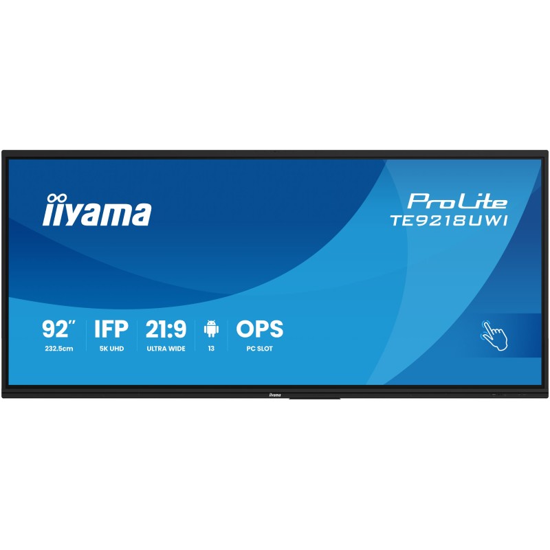 iiyama TE9218UWI-B1AG Écran d'affichage dynamique En forme | JDB-Info