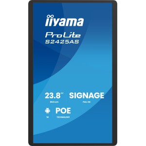 iiyama ProLite S2425AS-B1P Écran plat de signalisation numé | JDB-Info