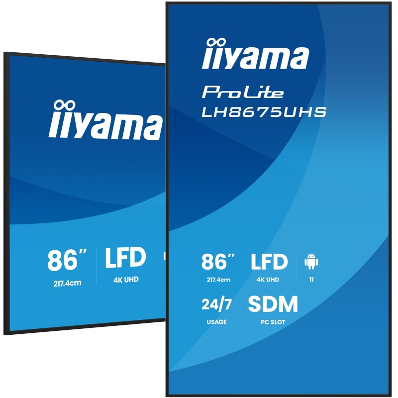 iiyama LH8675UHS-B2AG Écran d'affichage dynamique Écran pla | JDB-Info