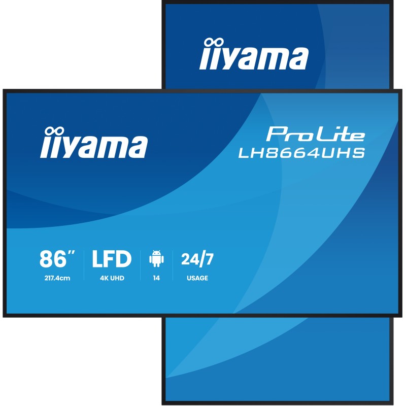 iiyama LH8664UHS-B3AG Écran d'affichage dynamique Écran pla | JDB-Info