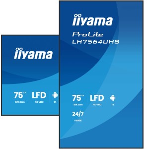iiyama LH7564UHS-B1AG Écran d'affichage dynamique Écran pla | JDB-Info