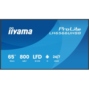 iiyama LH6566UHSB-B1AG Écran d'affichage dynamique Écran pl | JDB-Info