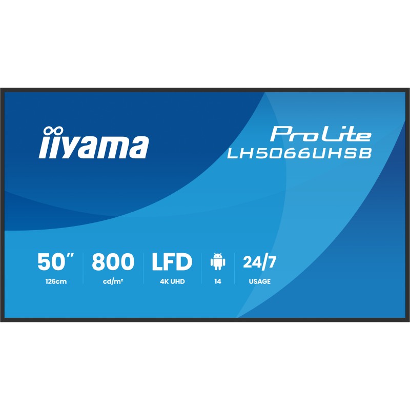 iiyama LH5066UHSB-B1AG Écran d'affichage dynamique Écran pl | JDB-Info