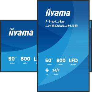 iiyama LH5066UHSB-B1AG Écran d'affichage dynamique Écran pl | JDB-Info
