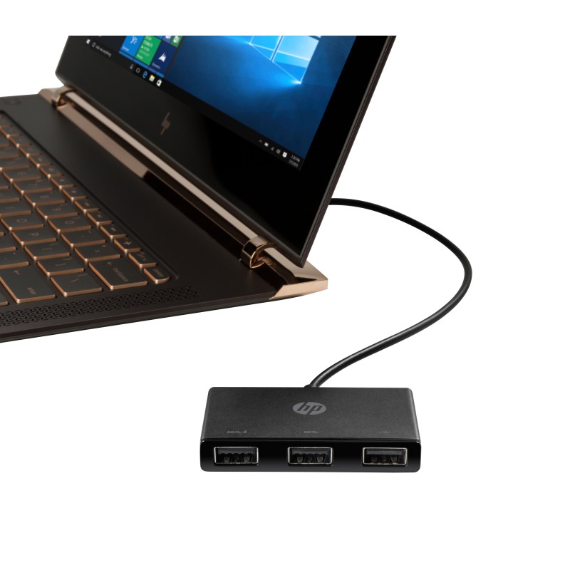 HP USB-C to USB-A Hub USB 3.2 Gen 1 (3.1 Gen 1) Type-C Noir | JDB-Info