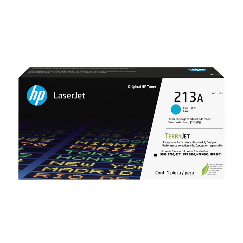 HP 213A Cyn Original LaserJet Toner Crtg Cartouche de toner | JDB-Info