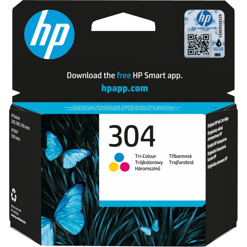 HP 304 Tri-color Original Ink Cartridge cartouche d'encre 1 | JDB-Info