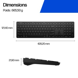 HP 495K Multi-Device Dual-Mode Keyboard clavier Universel U | JDB-Info