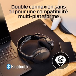 HyperX Cloud Jet Wireless Black Gaming Headset Arceau USB T | JDB-Info