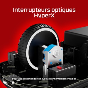 HyperX Pulsefire Saga Pro Wireless Gaming Mouse souris Ambi | JDB-Info
