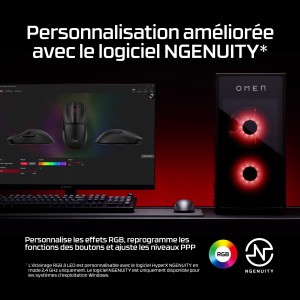 HyperX Pulsefire Fuse Wireless Gaming Mouse souris Ambidext | JDB-Info