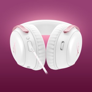 HyperX Cloud III White/Pink Gaming Headset Avec fil Arceau | JDB-Info