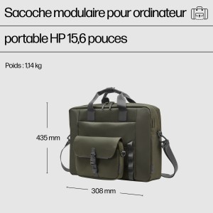 HP 15.6 Modular Laptop Bag 39,6 cm (15.6") Sac Messenger Ve | JDB-Info