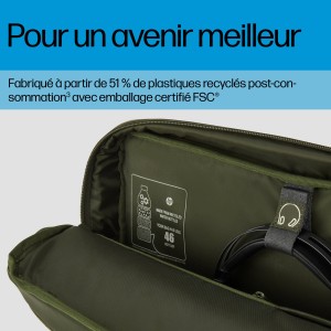 HP 15.6 Modular Laptop Bag 39,6 cm (15.6") Sac Messenger Ve | JDB-Info