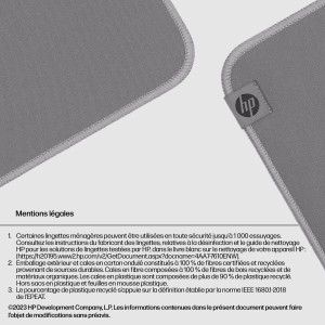 HP 100 Sanitizable Mouse Pad Gris | JDB-Info