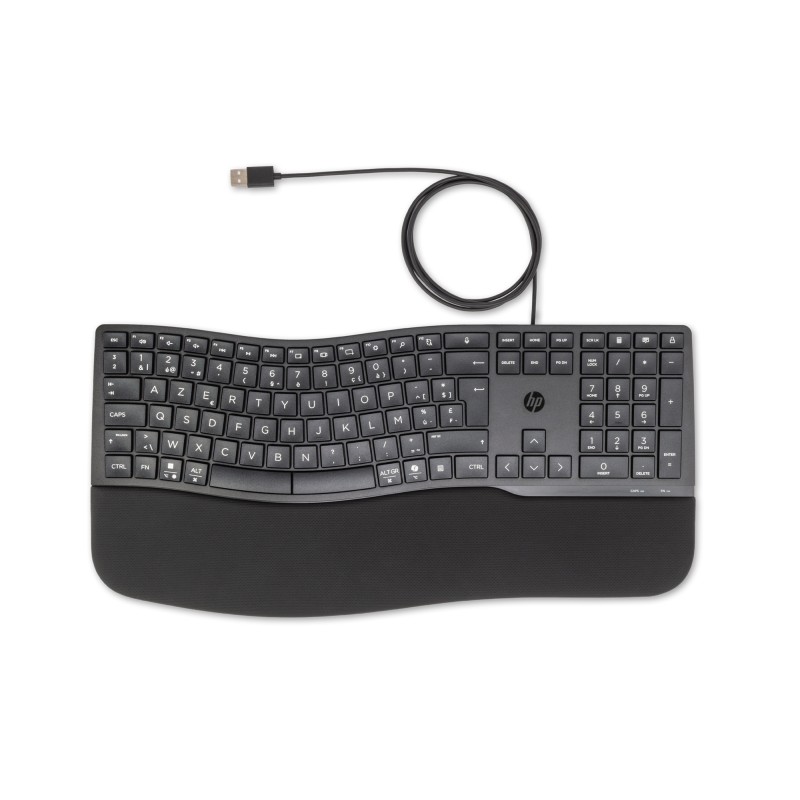 HP 480 Comfort Wired Keyboard clavier Maison USB AZERTY Bel | JDB-Info