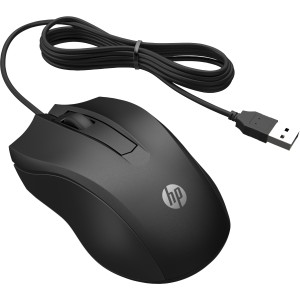 HP Wired Mouse 100 souris Bureau Ambidextre USB Type-A Opti | JDB-Info