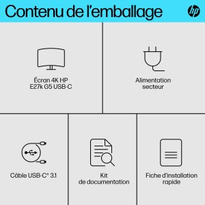 HP E-Series E27k G5 4K USB-C Monitor écran plat de PC 68,6 | JDB-Info
