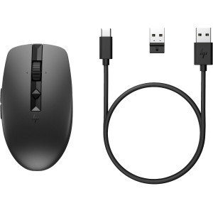 HP 710 Rechargeable Silent Mouse souris Bureau Ambidextre R | JDB-Info