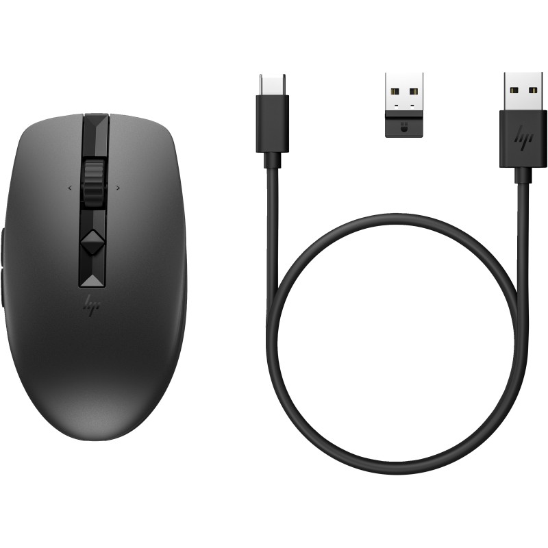 HP 710 Rechargeable Silent Mouse souris Bureau Ambidextre R | JDB-Info