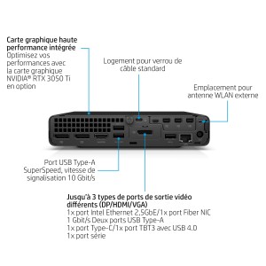 HP Elite Mini 800 G9 Intel® Core™ i7 i7-14700 16 Go DDR5-SD | JDB-Info