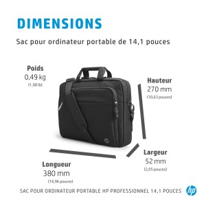HP Professional 14.1 Laptop Bag 35,8 cm (14.1") Sac Messeng | JDB-Info