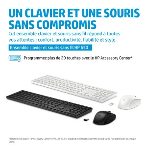 HP 650 Wireless Keyboard and Mouse Combo clavier Souris inc | JDB-Info