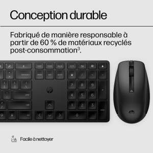 HP 650 Wireless Keyboard and Mouse Combo clavier Souris inc | JDB-Info