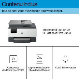 HP OfficeJet Pro 9120e AiO Printer A jet d'encre thermique | JDB-Info