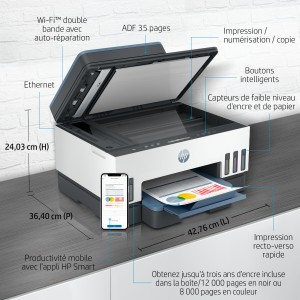 HP Smart Tank 7306 All-in-One Printer A jet d'encre thermiq | JDB-Info
