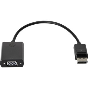 HP DisplayPort To VGA Adapter 0,2 m VGA (D-Sub) Noir | JDB-Info