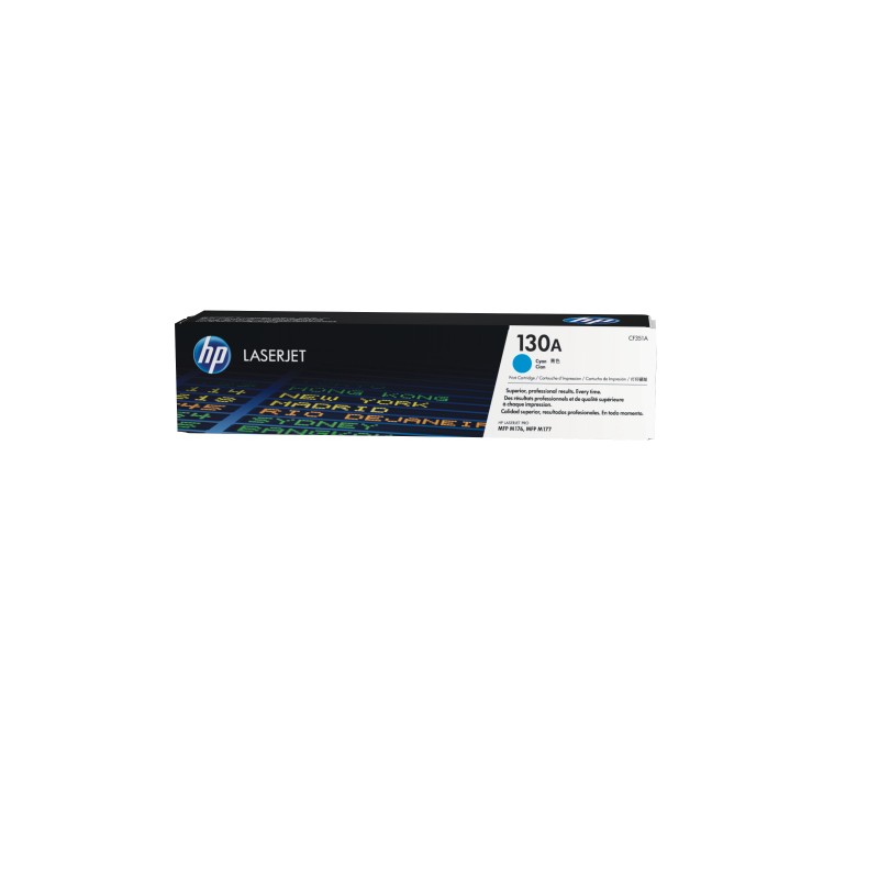 HP 130A Cyan Original LaserJet Toner Cartridge Cartouche de | JDB-Info