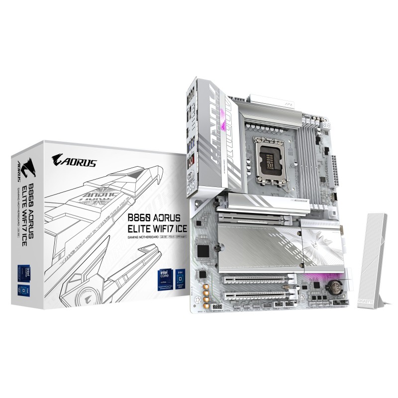 GIGABYTE B860 AORUS ELITE WIFI7 ICE Intel B860 LGA 1851 (So | JDB-Info