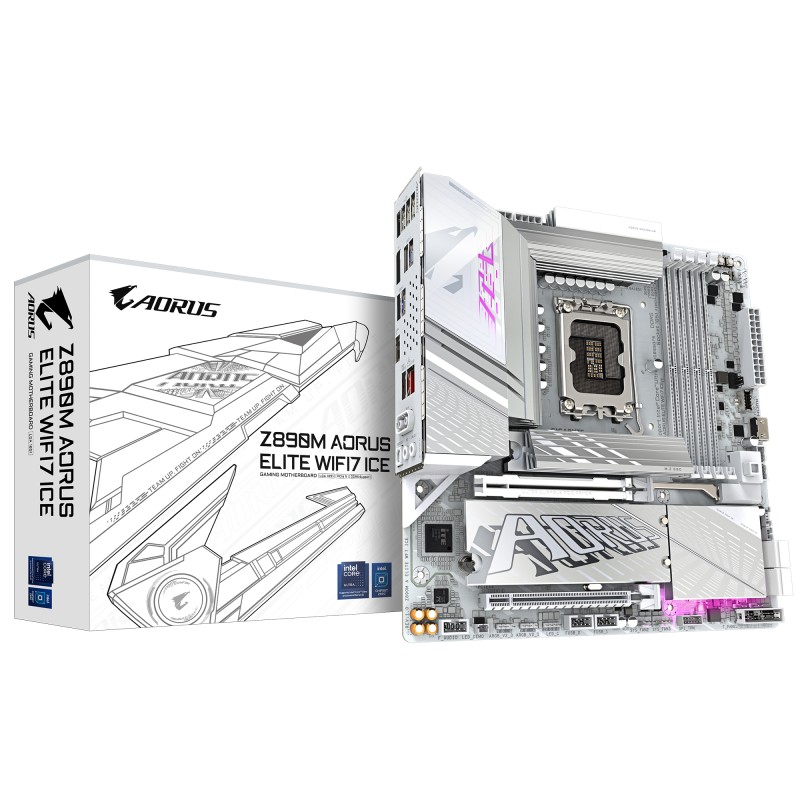 GIGABYTE Z890M AORUS ELITE WIFI7 ICE Intel Z890 LGA 1851 (S | JDB-Info