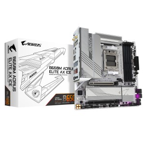 GIGABYTE B650M AORUS ELITE AX ICE carte mère AMD B650 Empla | JDB-Info
