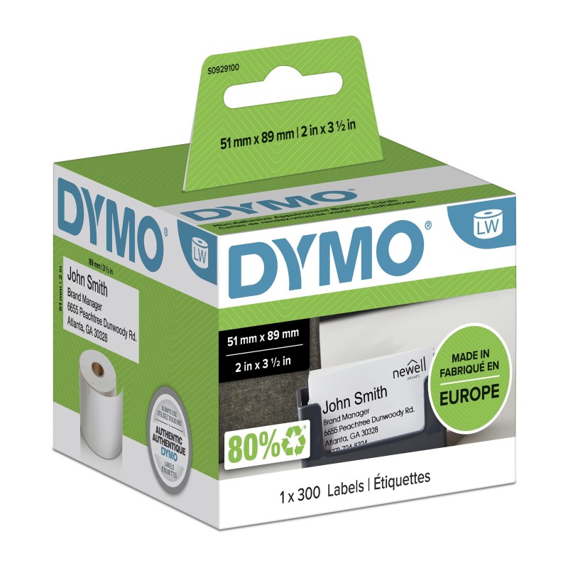 DYMO LW - Appointment / Name Badge Cards - 51 x 89 mm - S09 | JDB-Info