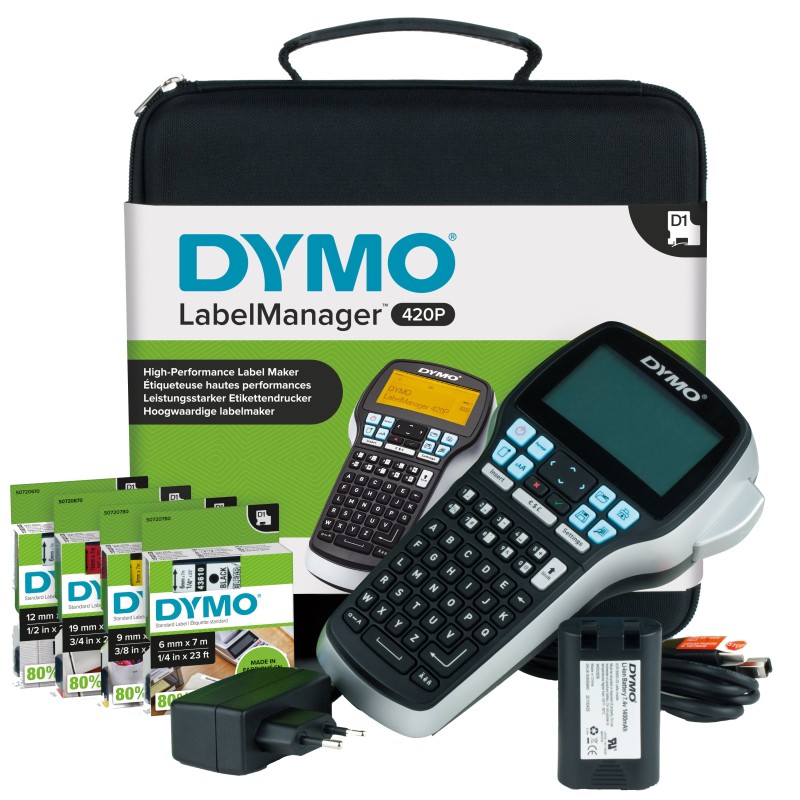 DYMO LabelManager 420P™ ABC Kitcase imprimante pour étiquet | JDB-Info