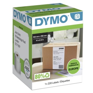 DYMO LW - Extra Large Shipping Labels - 104 x 159 mm - S090 | JDB-Info